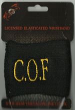 CRADLE OF FILTH logo EMBROIDERED SWEATBAND WRISTBAND official merch RARE/VINTAGE