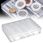 Universal 100Pcs Coin Cases Capsules Holder Applied Round Storage Box 30mm