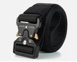 Quick Release Work Belt Tactical Black Men Army Webbing Nylon Waistbelt Luxury.