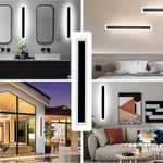 Modern LED Wall Light Sconce IP65 Outdoor Long Strip Lamp Up Down 40/60/80/100CM
