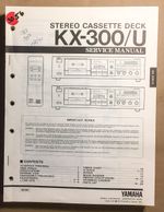 Yamaha KX-300 KX-300U Cassette  Service Manual *Original*