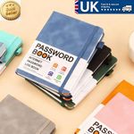 B6 Password Book Pocket Notebook with Individual Alphabetical Tabs with Pen Loop