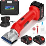 Horse Clippers Cordless Heavy Duty Grooming Kit Set, 6 Speed Powerful 550W, Case