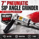 7" Pneumatic SIP Angle Grinder Air Sander Polisher Grinding Polishing Machine
