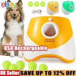 Dog Automatic Ball Launcher Convenient Pet Thrower Interactive Game with 3 Balls