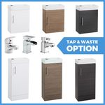 400mm Bathroom Vanity Unit Cloakroom Compact Basin Sink Wall Hung Floor Standing