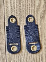 NAVY LEATHER ALYMERI ANKLETS FOR FALCONRY