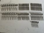 59 X Vintage Stainless Steel Cutlery Japan Floral 60s 70s Set
