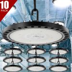 10X UFO LED High Bay Lights Workshop Garage Factory Industrial Warehouse Lamp