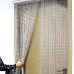 New! Aluminium Door Fly Screen Metal Chain Curtain Blind Insect Blinds ⭐⭐⭐⭐⭐