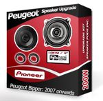 Peugeot Bipper Front door speakers Pioneer car speaker kit + adapter pods 210W