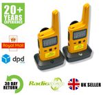 MOTOROLA T72 PMR446  LICENCE FREE YELLOW TWIN PACK