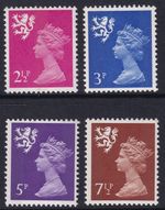 Scotland 1971 Definitives Set SG S14, S15, S20, S25 MNH