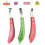 3x Professional Hoof Trimming Knifes Farrier Tools Hoof Loop Knives Horse Hooves