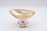 Charming Antique Silver & Mother of Pearl Caviar Dish Hallmarked Birmingham 1907