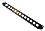 1U Rack panel 19 inch 1 IEC C13 Punched hole 12 XLR D series hole panel  
