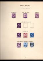 STAMPS GB REGINAL ISSUES   ALBUM SHEET  10 STAMPS  USED