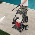 7.5hp Petrol Pressure Washer Jet Washer Patio Car Cleaner Portable 2200 PSI