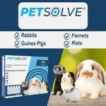 MITES MANGE TREATMENT RABBIT GUINEA PIG  RATS (0.5ml) 5 Treatments PetSolve UK