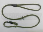 HANDMADE ENGLISH GUN DOG SLIP LEAD  8mm BRAIDED ROPE OLIVE LENGTHS 1.2m - 10m