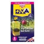 Zero In Fly Max XL Fly Catcher Refill Attracts Insect Bug Flies Trap Bait Ready