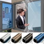 One Way Mirror Window Film Reflective Home Privacy Solar Tint Foil Glass Sticker