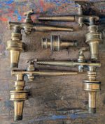 Vintage J Smith & Co Brass Beer Barrel Keg Taps, Breweriana, collectable massive