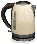 Quest Low Wattage Cream Kettle 1.7L Stainless Steel Cordless Caravan Motorhome