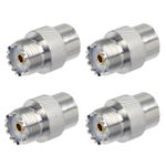 PL259 to SO239 Slide On Adapter 4 Pack For Ham Radio Field Day Antenna Connector