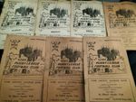 VINTAGE YORK RUGBY LEAGUE PROGRAMME COLLECTION HOMES 1957-1959 X 7