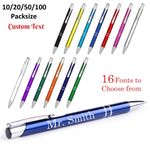 10/20/50/100 Personalised Engraved Metal Pens Custom Promotional Pen Bulk Order