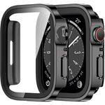 For Apple Watch Case Series 10 9 8 7 6 5 4 SE Tempered Screen Protector Cover