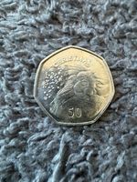2007 Gibraltar Santa’s Face Christmas Circulation 50p Mint Condition