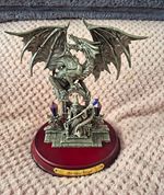 Tudor Mint Master Wizard Dragon Figurine Ornament on Wooden Base