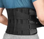 Lower Back Support Belt Lumbar Brace 6 Stays Breathable Sports Work Belt
