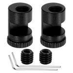 2 Set 3.5mm Folding Knife Thumb Studs Replacement with Hex Wrench, Black