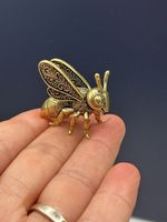 Intricate Brass Bee With Ornate Wings - Stunning Design - Home Decor Gift Idea