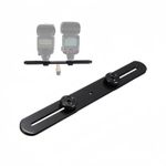 Dual Flash Bracket Hot Shoe Bracket Mount Holder for Tripod Stand Camera