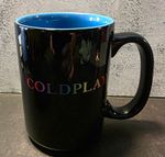 Official Coldplay Flower of Life Mug A Head Full of Dreams Black Blue 12cm