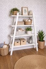 1:12 Scale Dolls House Miniature – IKEA-Inspired Ladder Shelf / Display Unit