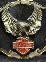 HARLEY DAVIDSON MOTORCYCLES EAGLE BELT BUCKLE NO MARKINGS - DAMAGE TO REAR SHOWN