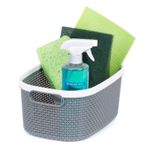 LIVIVO Kovan Woven Storage Basket Grey 8L 14L 22L or Basket Set