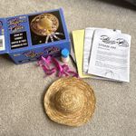 Vintage KSG Pastimes Petite straw hat paper quilling craft kit – complete 