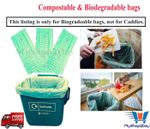 7L 10L 30L Compostable Biodegradable Liners Food Waste Bags Kitchen Caddy Bags
