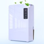 2.5L Large Dehumidifier Portable Quiet Home Air Dryer for Mould Moisture Damp