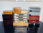 Lot of 15  Empty Wooden Cigar Boxes -- Assorted Brands and Sizes