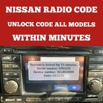 ✅NISSAN RADIO CODE Qashqai Juke Micra Almera Note Navara WITHIN MINUTES FAST✅