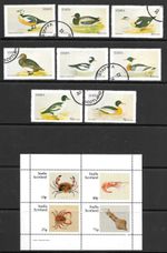 GB Scotland 1972/1982 Birds,Shellfish 8 x Values +1 x Sheetlet  MNH/Used