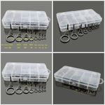 75 Pcs Mixed Size Fishing Rod Guide Tip Kit Eye Rings Stainless Steel Repair Set