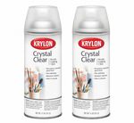 2 x Krylon Crystal Clear Acrylic Coating 11oz Can